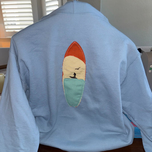 Surfs Up - Hand Stitched Sweater