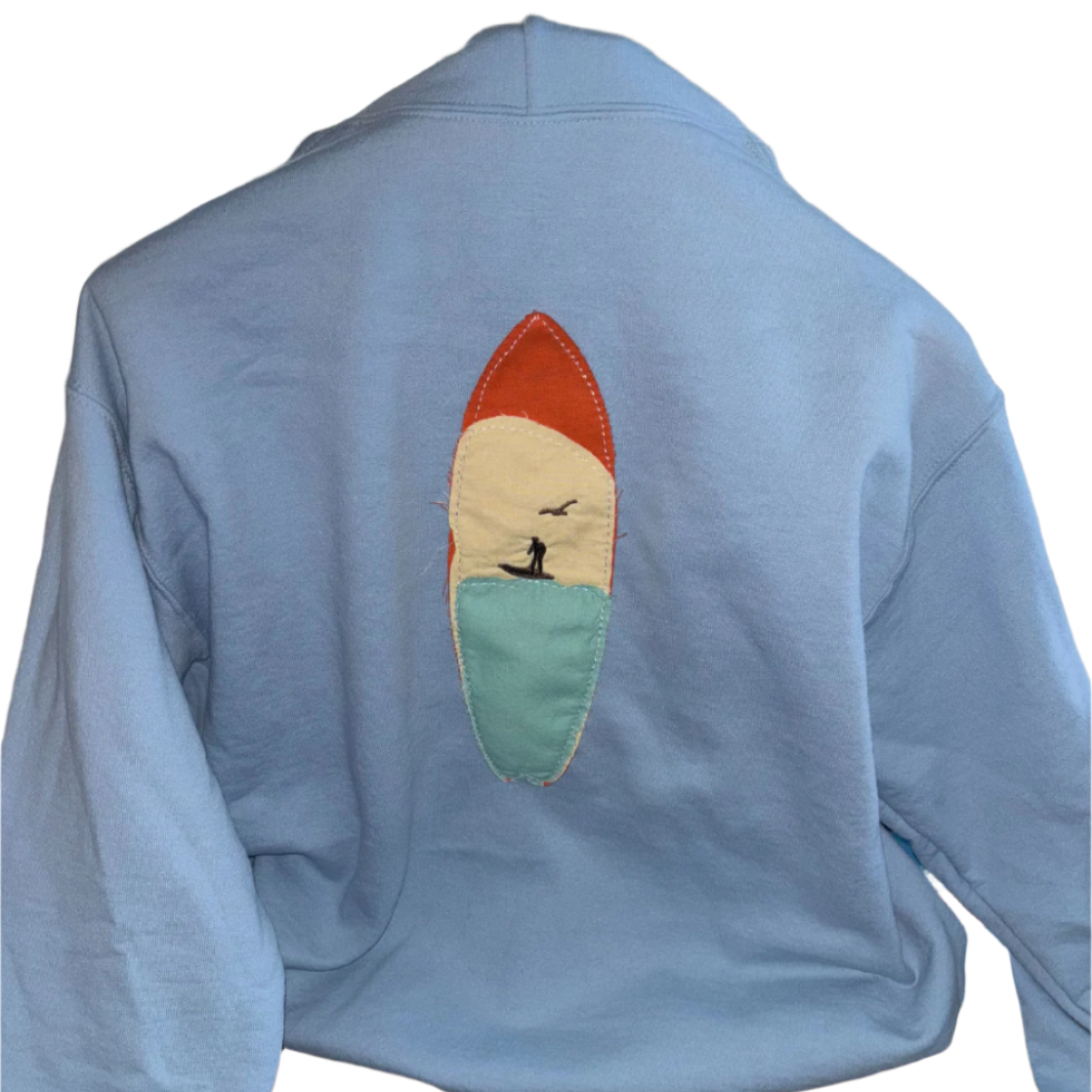 Surfs Up - Hand Stitched Sweater