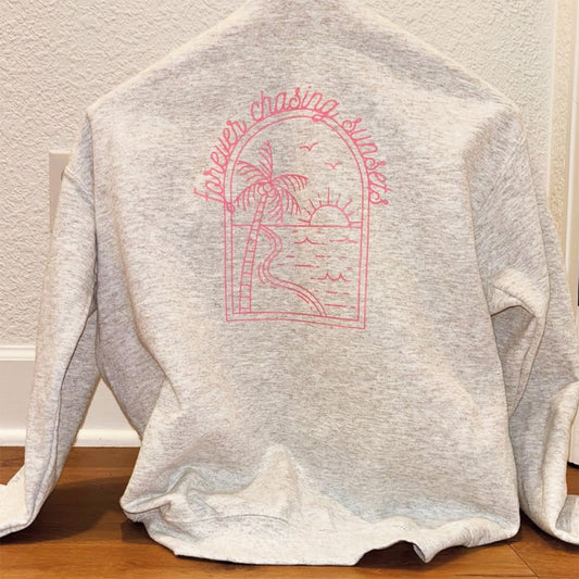Sunset Dream  - Hand Pressed Sweater