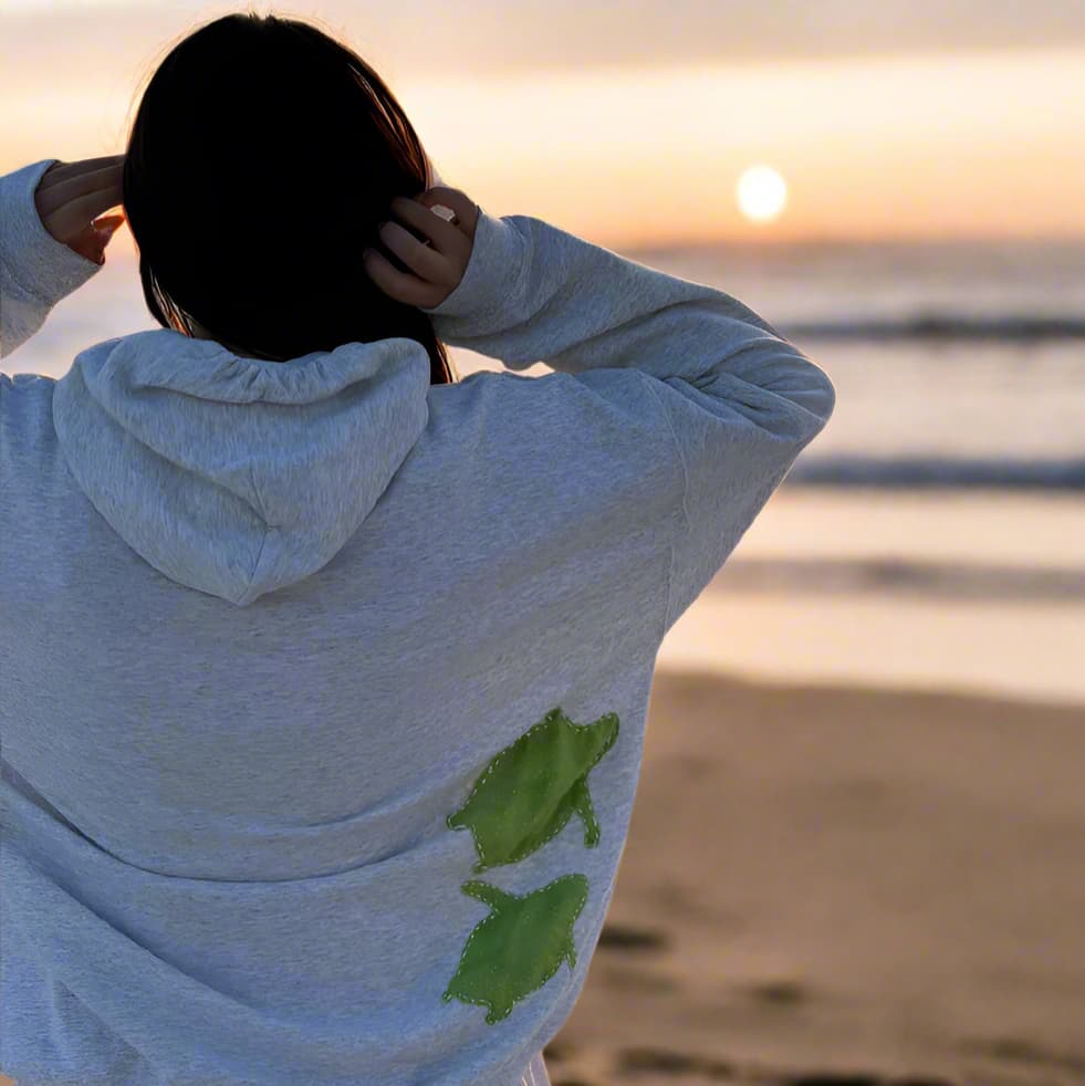 Turtle Love  - Hand Stitched Sweater