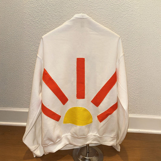 Sun Beams  - Hand Stitched Sweater